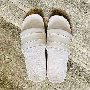 Lacoste White Slip-Ons